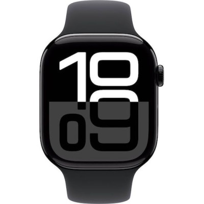 Apple Watch Series 10 Aluminium 42mm Jet Black/Black Sport Band (S/M)